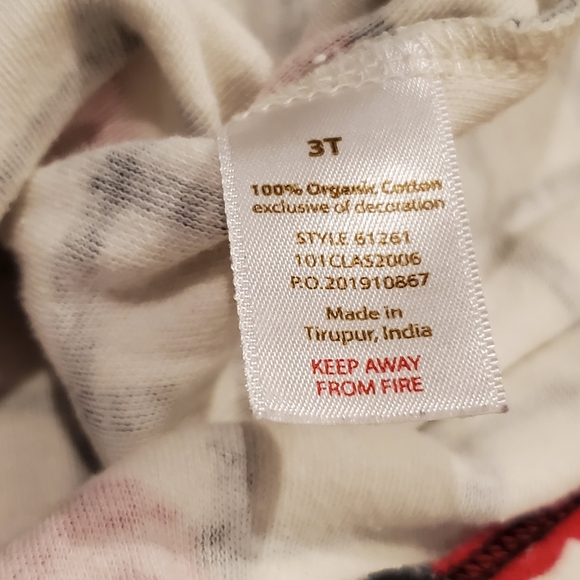 Long Sleeve Dress With Hearts 3T by Touched by Nature 100% Organic Cotton - Picture 9 of 12